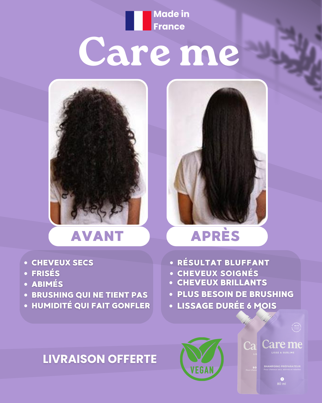 Kit Lissage Kératine Lissage et Brillance - Care me